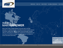 Tablet Screenshot of martin-brower.com